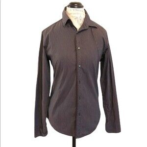 Zara Men’s Purple Pinstripe Button Down Shirt